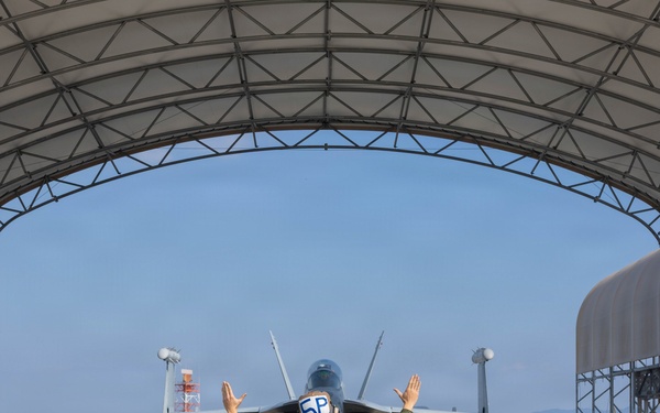 EA-18G Growlers Refuel at MCAS Iwakuni