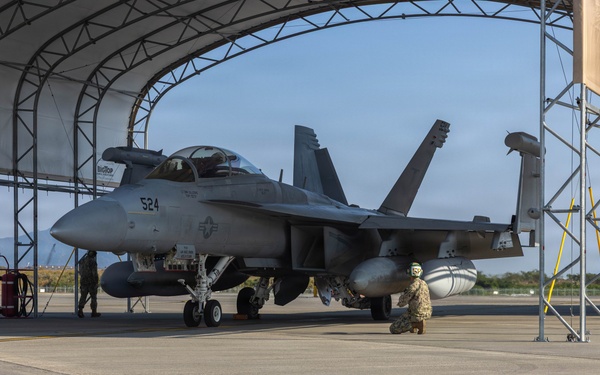 EA-18G Growlers Refuel at MCAS Iwakuni