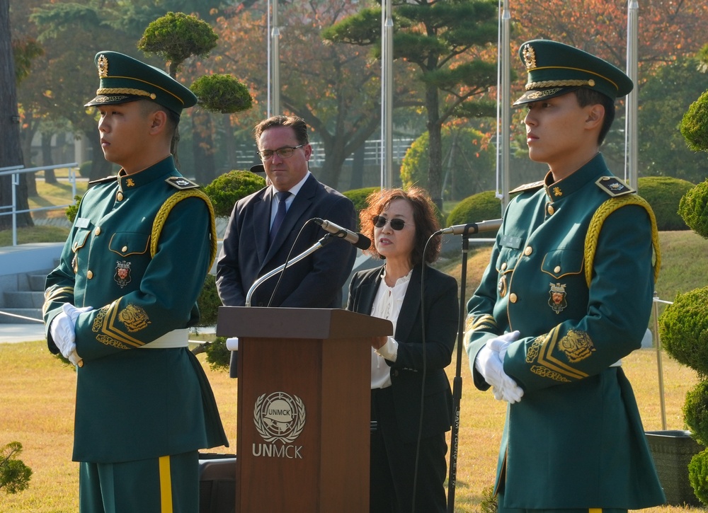 Internment Ceremony Held at UN Memorial Cemetery For Veteran of the Korean War
