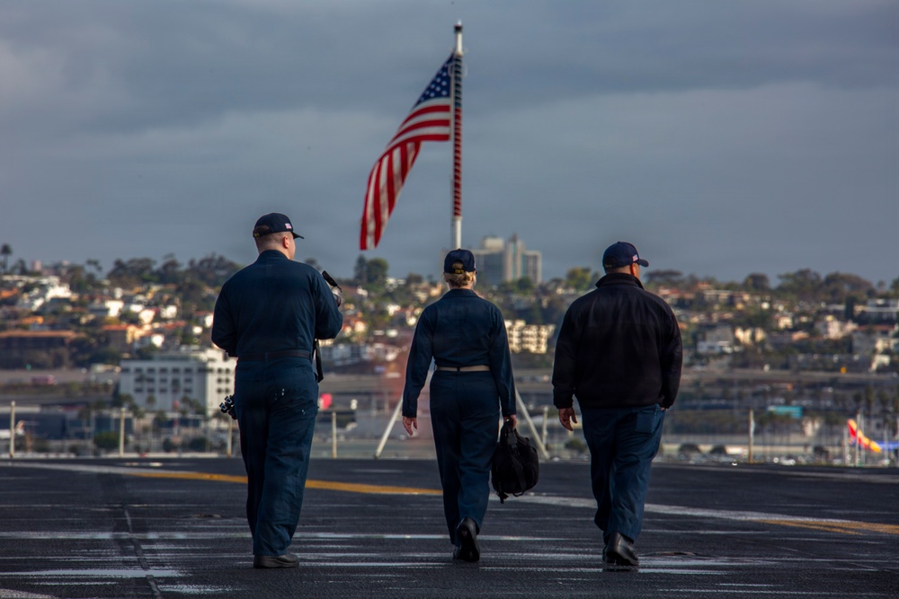 Abraham Lincoln conducts routine operations