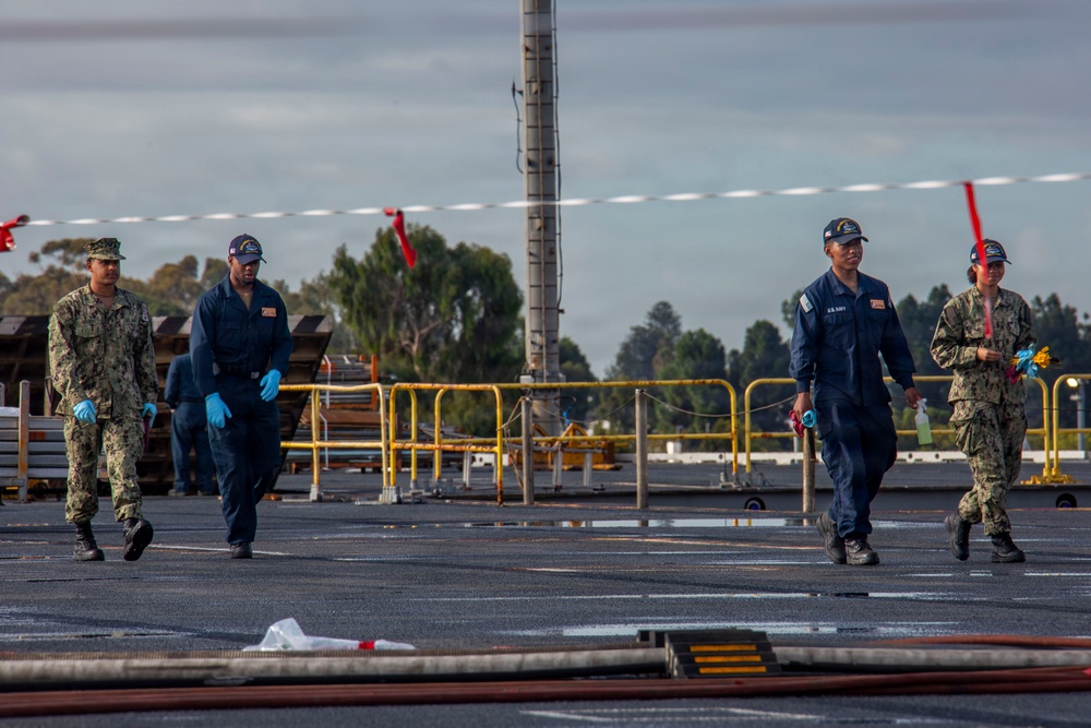 Abraham Lincoln conducts routine operations