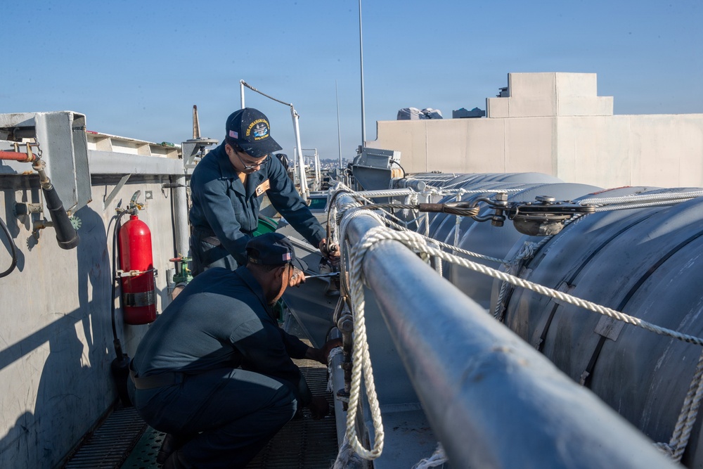 Abraham Lincoln conducts routine operations