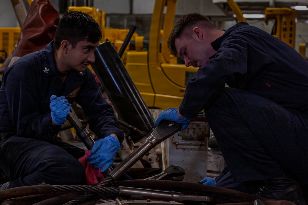 Abraham Lincoln conducts routine operations