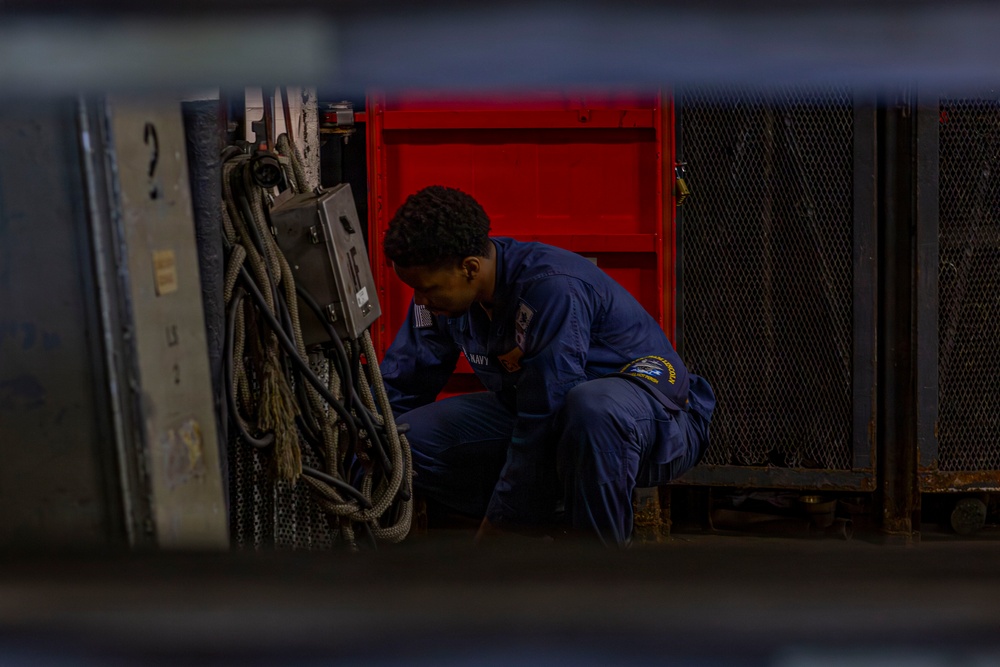 Abraham Lincoln conducts routine operations