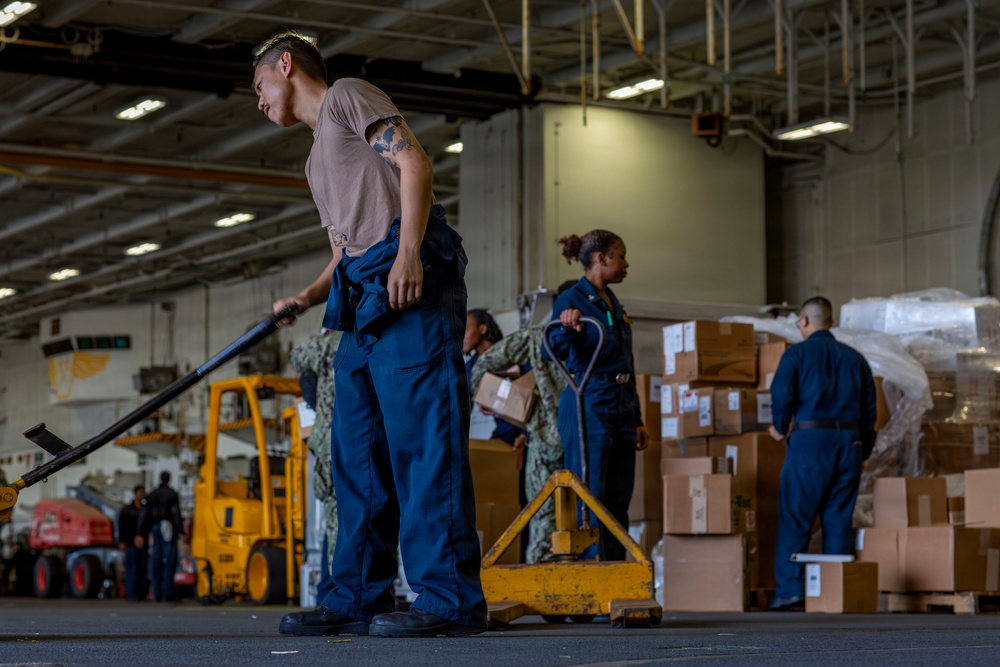 Abraham Lincoln conducts routine operations