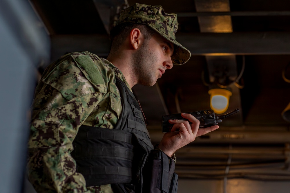 Abraham Lincoln conducts routine operations