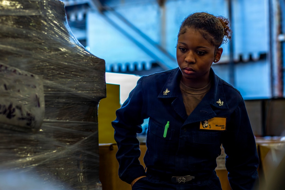 Abraham Lincoln conducts routine operations