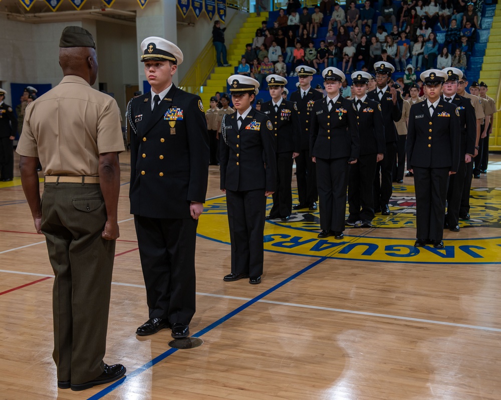 Sigonella Middle High School Junior ROTC Cadet receives Legion of Valor Bronze