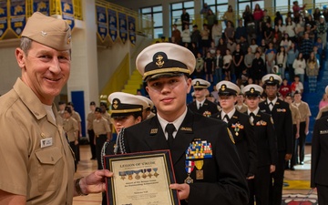 Sigonella Middle High School Junior ROTC Cadet receives Legion of Valor Bronze