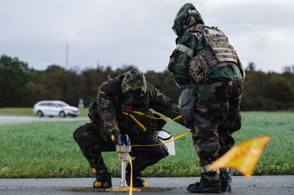 Emergency Egress: USAF, foreign partners tackle CBRN hazards during Toxic Trip 25