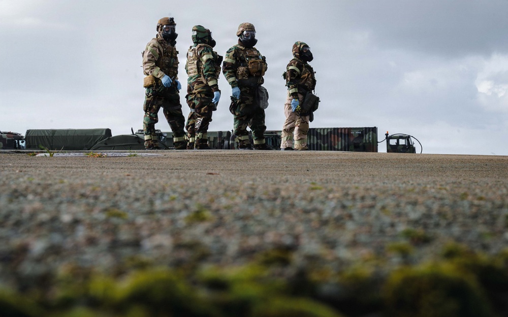 Emergency Egress: USAF, foreign partners tackle CBRN hazards during Toxic Trip 25
