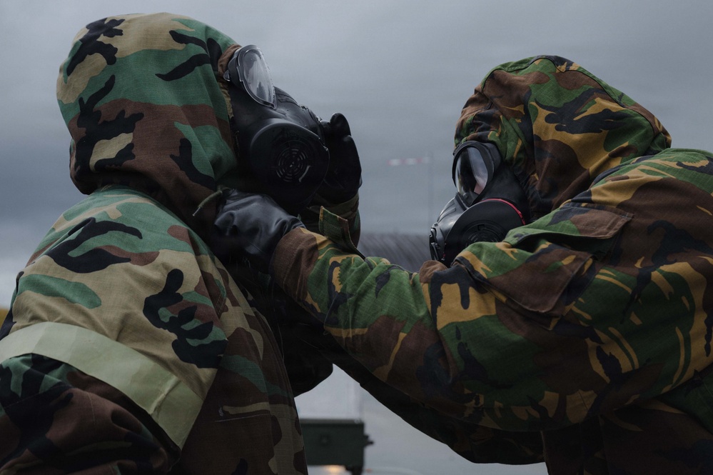Emergency Egress: USAF, foreign partners tackle CBRN hazards during Toxic Trip 25