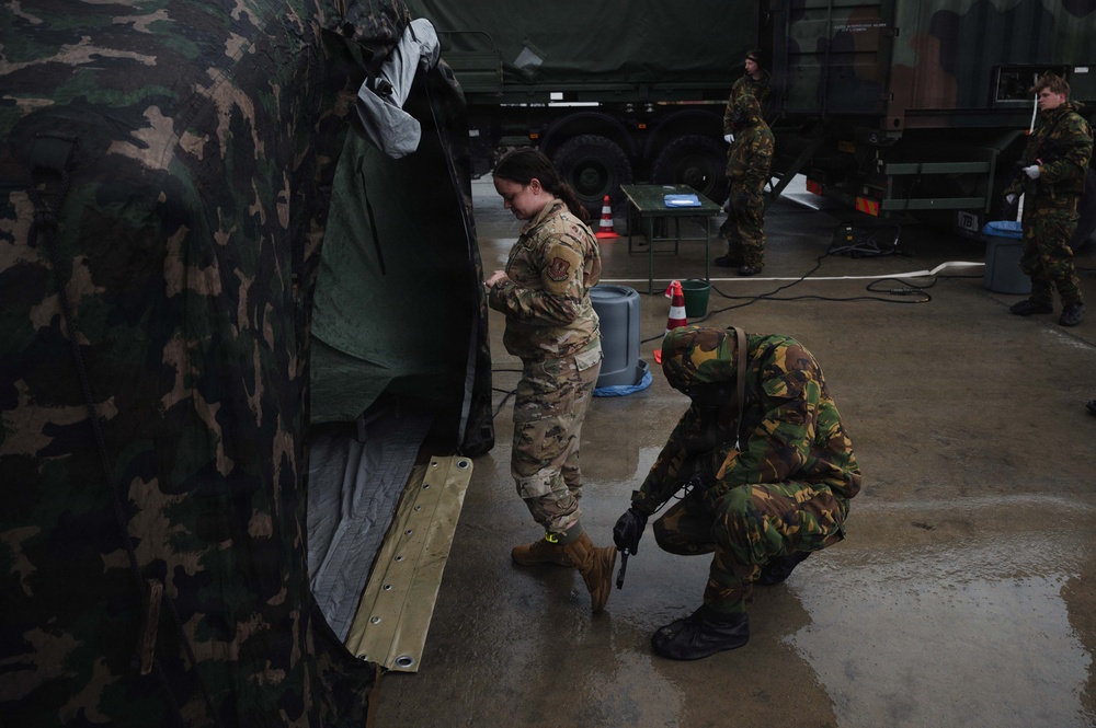 Emergency Egress: USAF, foreign partners tackle CBRN hazards during Toxic Trip 25