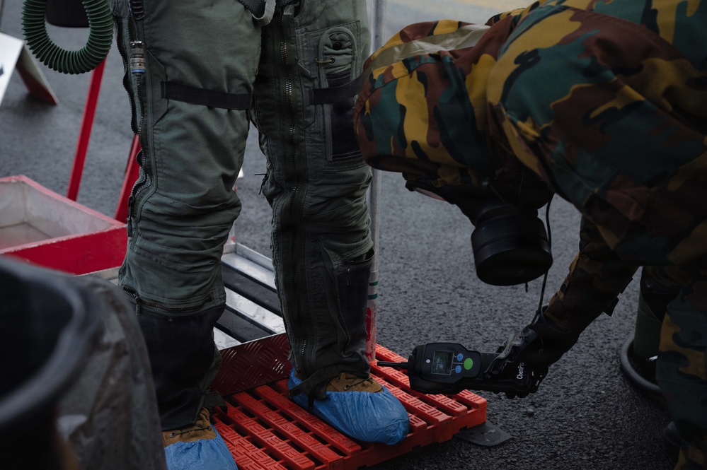 Mission Partners decon in CBRN exercise TT25