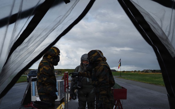 Mission Partners decon in CBRN exercise TT25