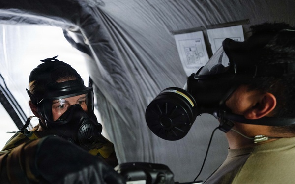 Mission Partners decon in CBRN exercise TT25