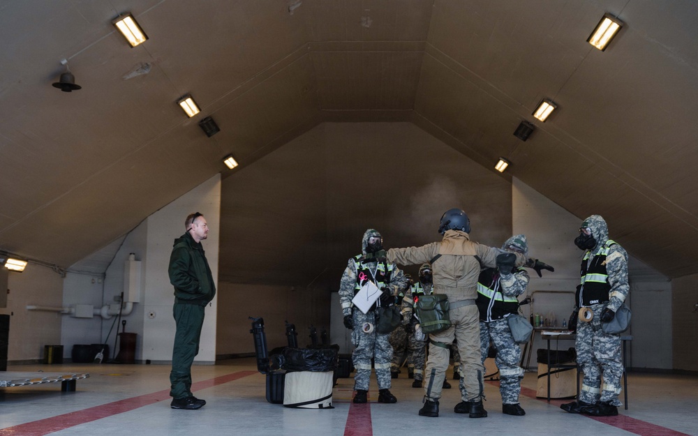 Mission Partners decon in CBRN exercise TT25