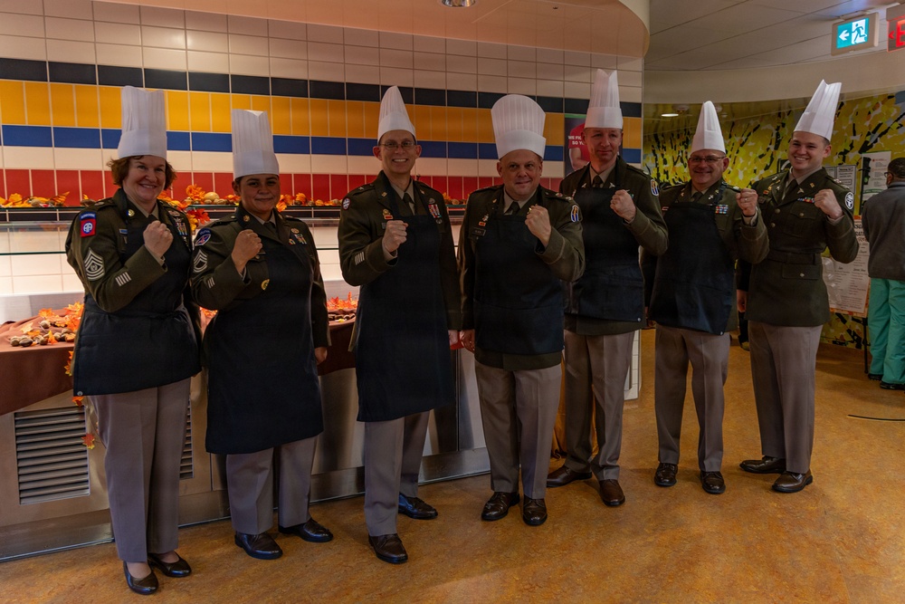 Brig. Gen. William Wilkerson Helps serve Thanksgiving meals