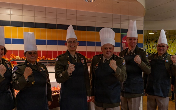 Brig. Gen. William Wilkerson Helps serve Thanksgiving meals