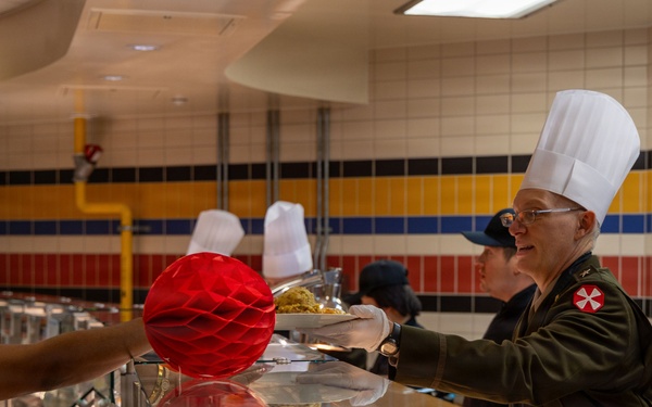 Brig. Gen. William Wilkerson Helps serve Thanksgiving meals