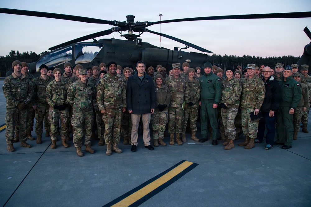 ASW Zimmerman and USAREUR-AF visits 3rd CAB, 3rd ID