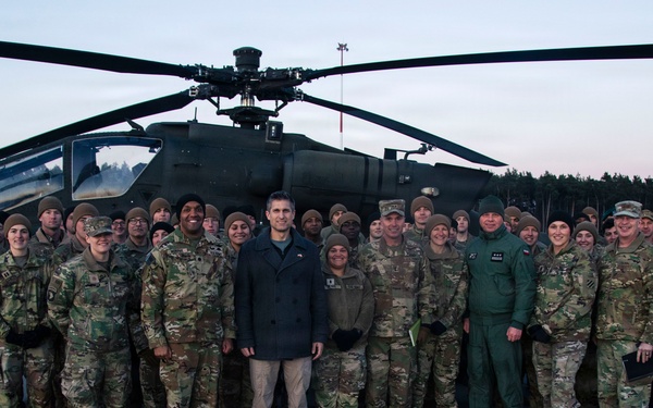 ASW Zimmerman and USAREUR-AF visits 3rd CAB, 3rd ID