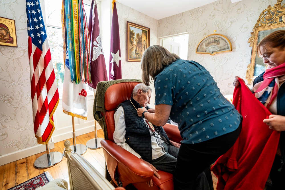 WWII Combat Medic Charles Shay Receives the Order of Military Medical Merit