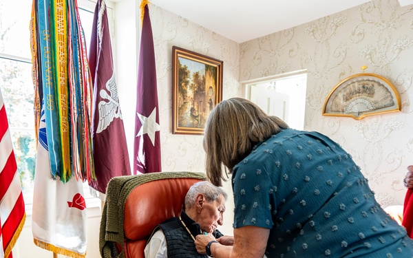 WWII Combat Medic Charles Shay Receives the Order of Military Medical Merit