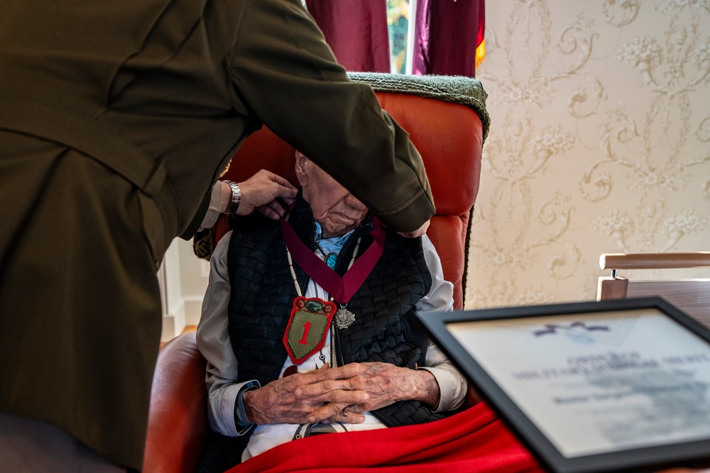 WWII Combat Medic Charles Shay Receives the Order of Military Medical Merit