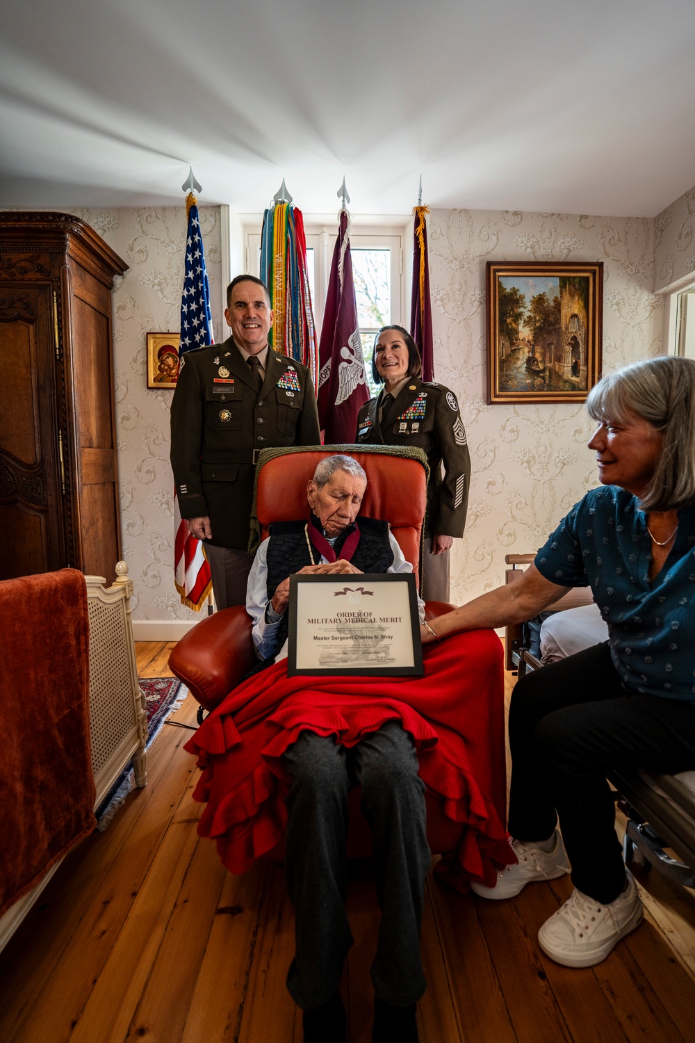 WWII Combat Medic Charles Shay Receives the Order of Military Medical Merit