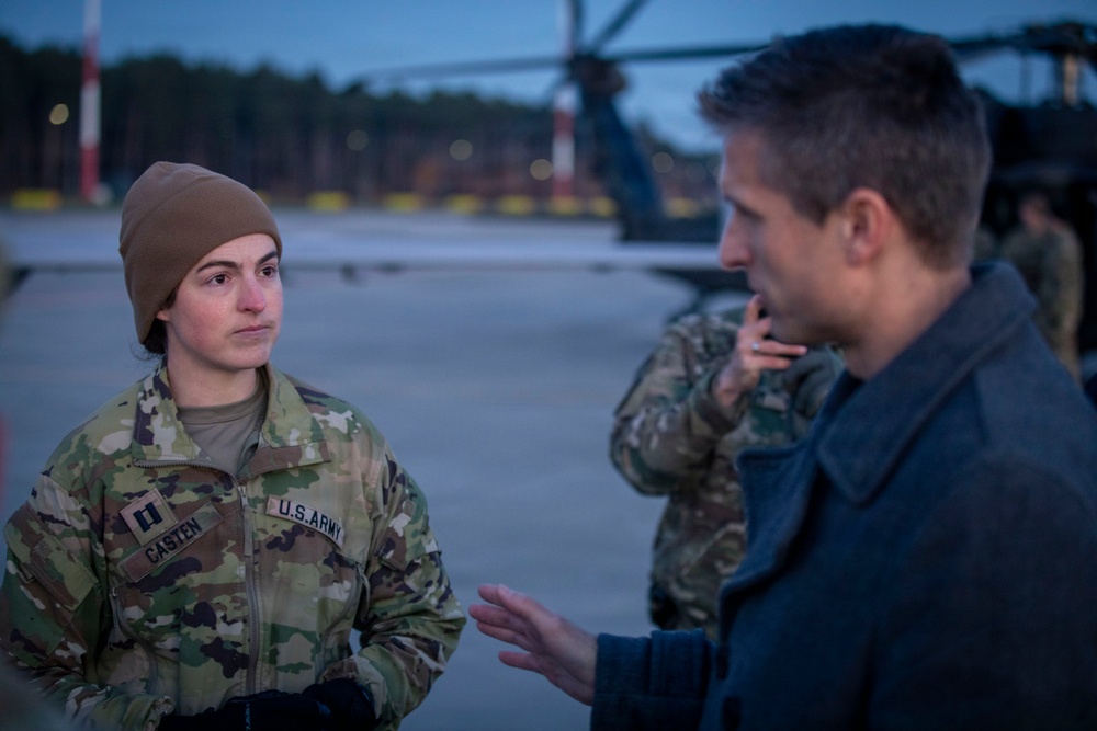 ASW Zimmerman and USAREUR-AF visits 3rd CAB, 3rd ID