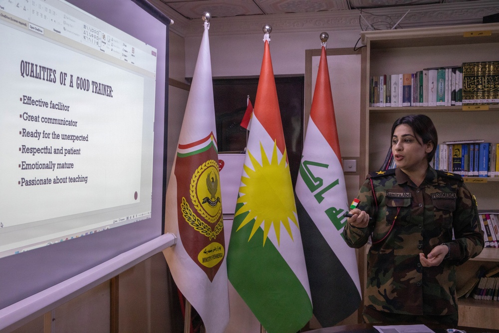 Coalition Forces Conduct an Information Operations Train-the-Trainer Course with the Peshmerga