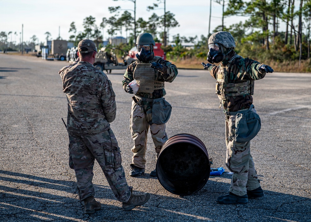 Airmen sharpen their chemical defense during Mosaic Tiger 26-1