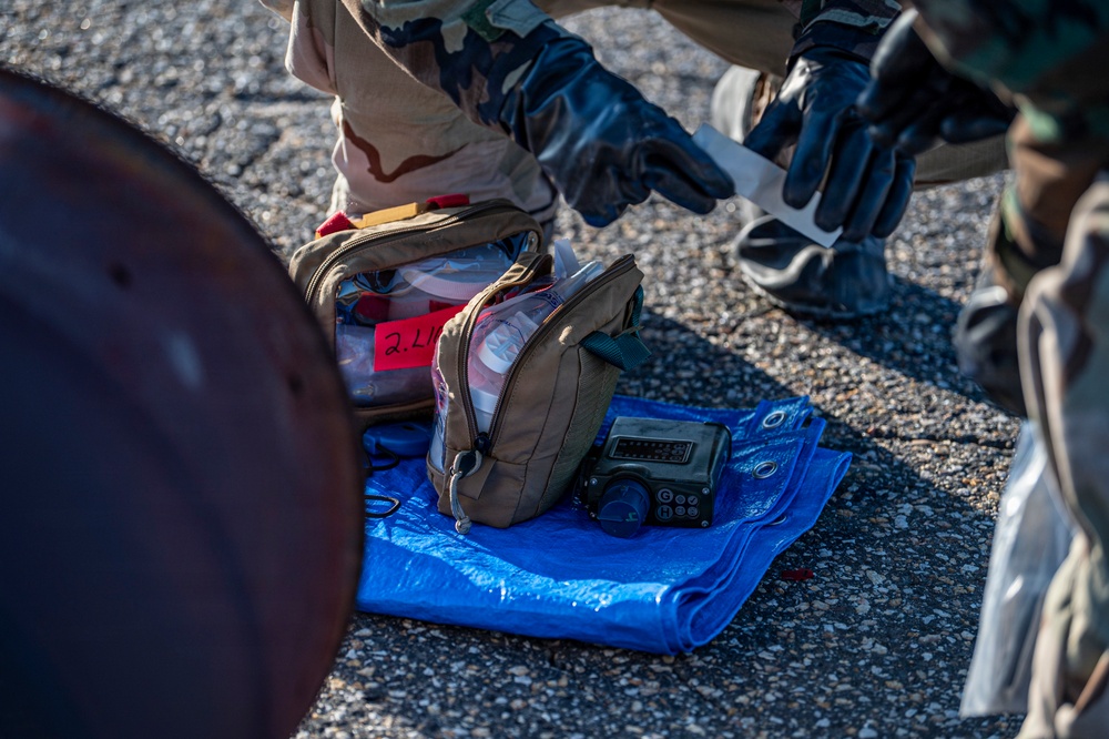 Airmen sharpen their chemical defense during Mosaic Tiger 26-1