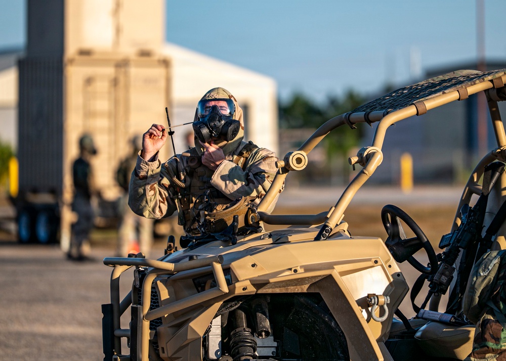 Airmen sharpen their chemical defense during Mosaic Tiger 26-1