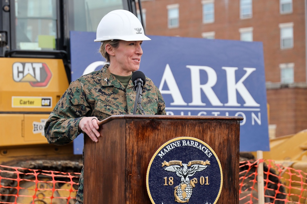 Groundbreaking Ceremony Held for Bachelor Enlisted Quarters at Marine Barracks Washington