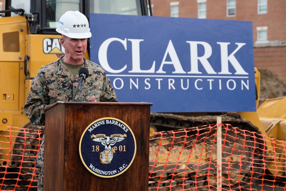 Groundbreaking Ceremony Held for Bachelor Enlisted Quarters at Marine Barracks Washington