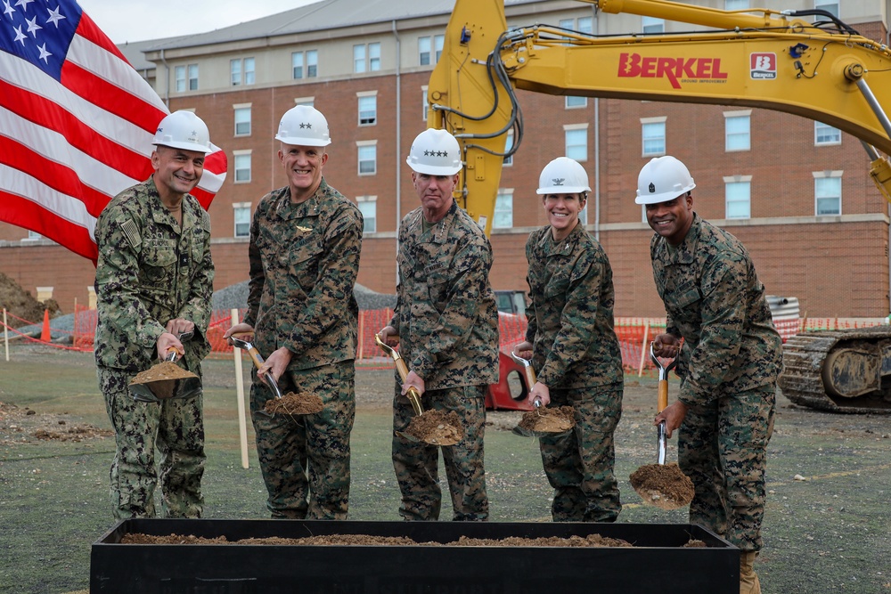 Groundbreaking Ceremony Held for Bachelor Enlisted Quarters at Marine Barracks Washington