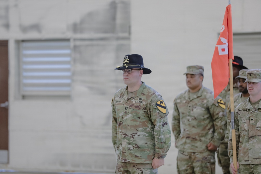 615 ASB conduct Company Change of Command