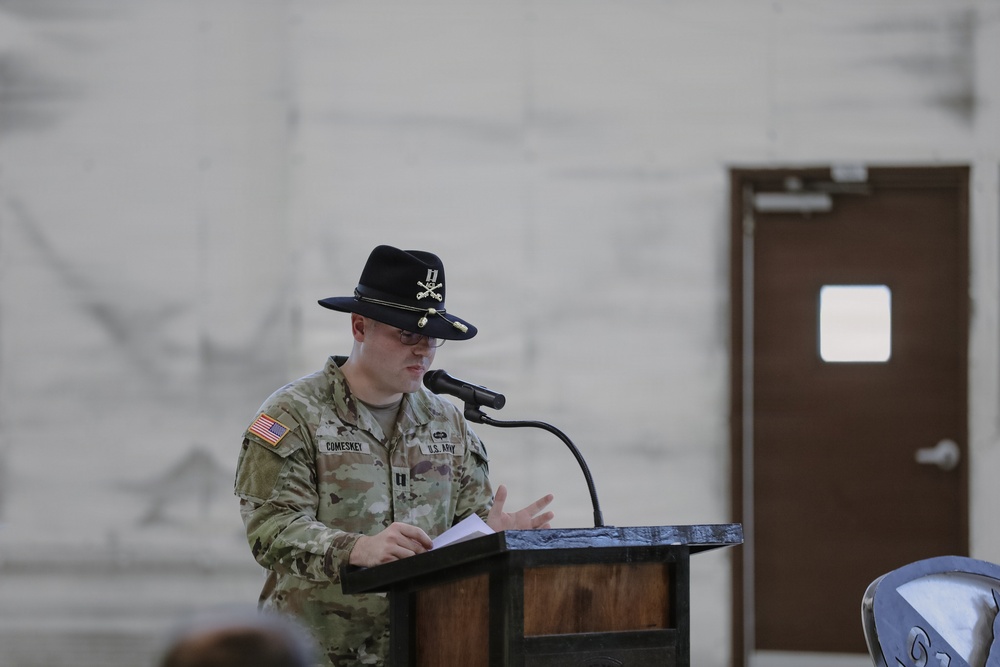 615 ASB conduct Company Change of Command