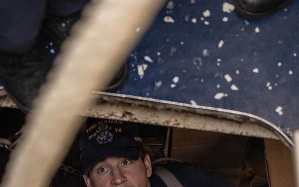 USS Mahan Departs Rota, Spain