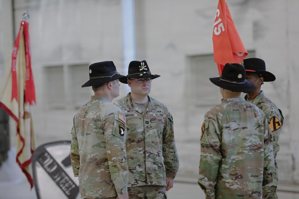 615 ASB conduct Company Change of Command