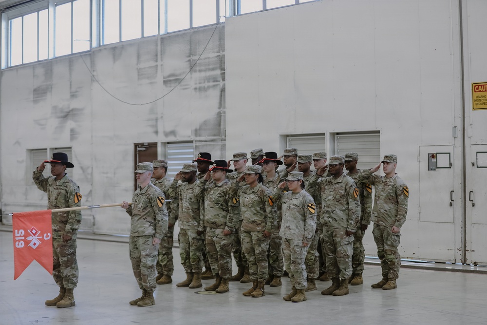 615 ASB conduct Company Change of Command