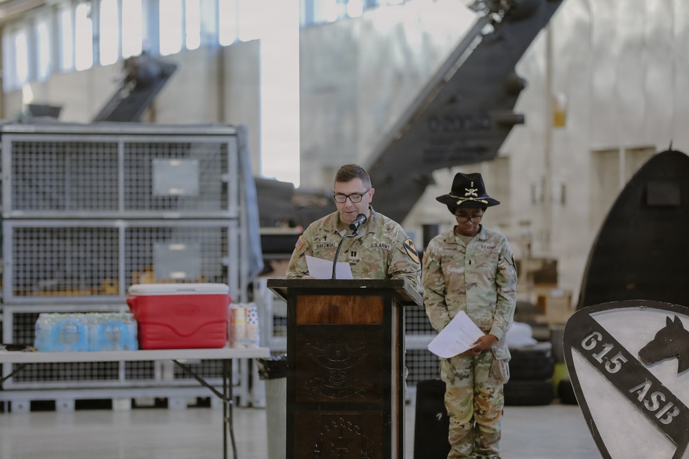 615 ASB conduct Company Change of Command