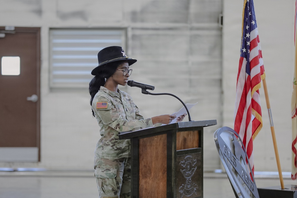 615 ASB conduct Company Change of Command