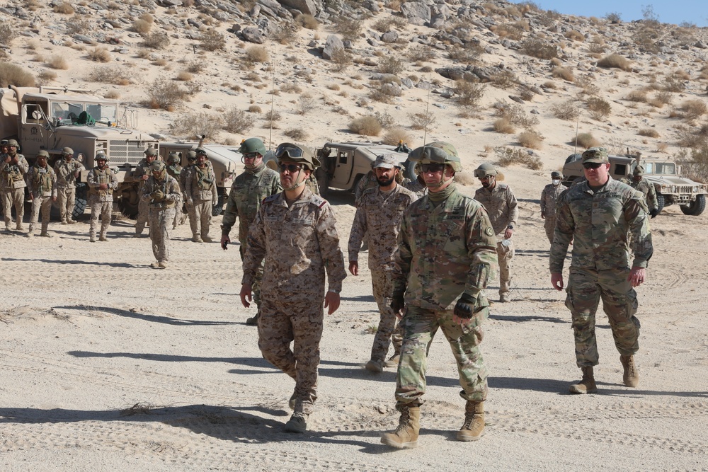 USARCENT Deputy Commander Visits Royal Saudi Land Forces During Historic First NTC Rotation