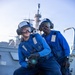 USS Mahan Conducts Aviation Fire Fighting Drill