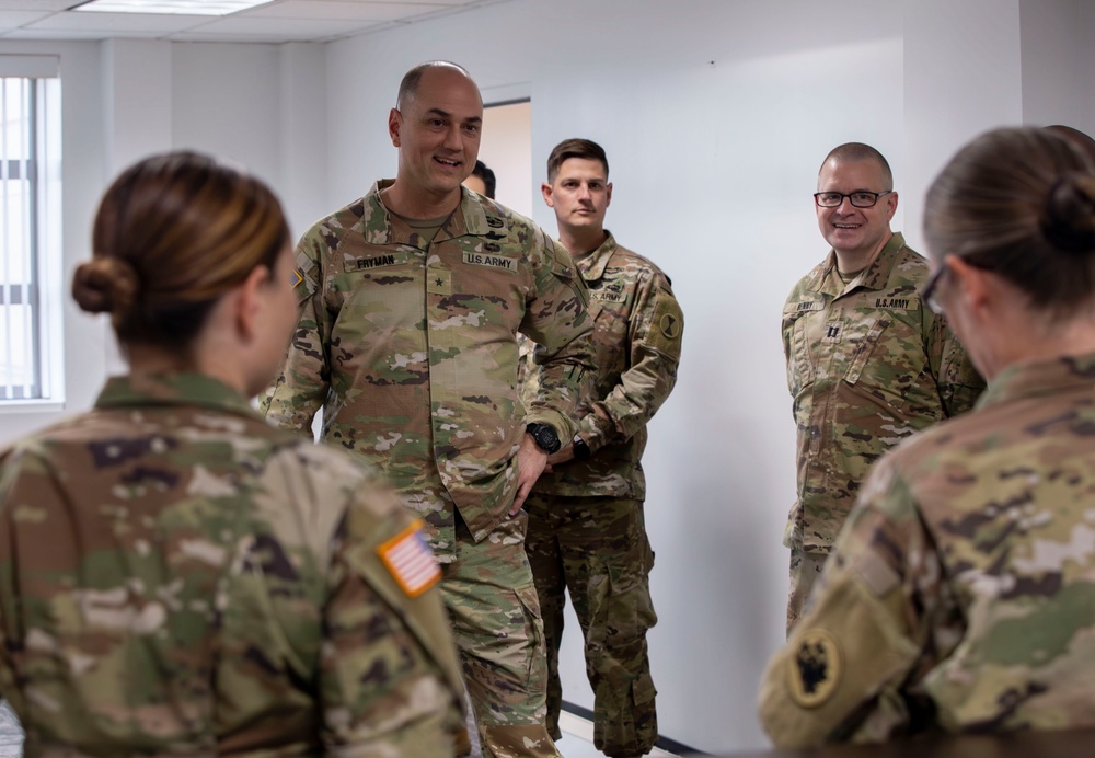 Military Leaders Visit the  D.C. Armory to Observe Guard Operations