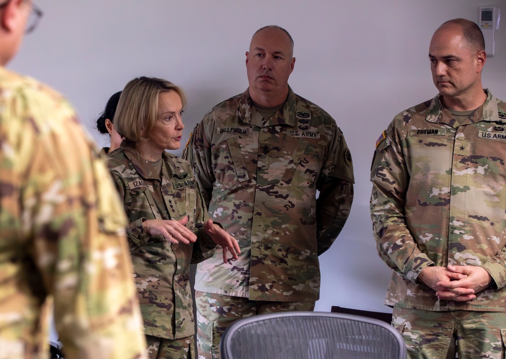 Military Leaders Visit the  D.C. Armory to Observe Guard Operations