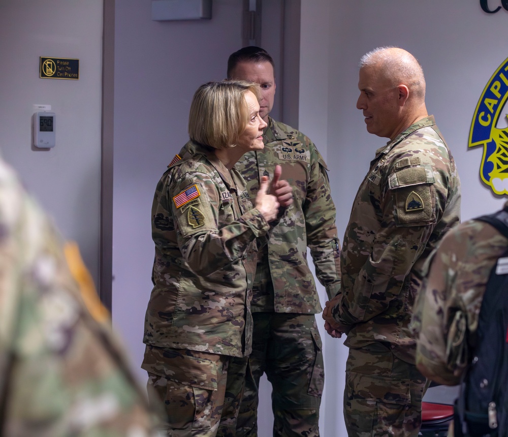 Military Leaders Visit the  D.C. Armory to Observe Guard Operations